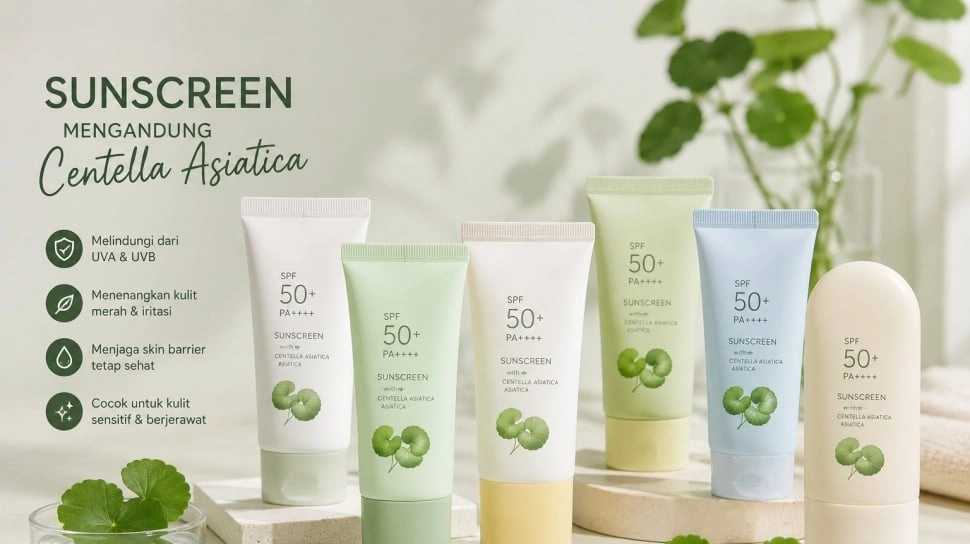 7 Sunscreen Mengandung Centella, Menenangkan Kulit Sensitif dan Berjerawat