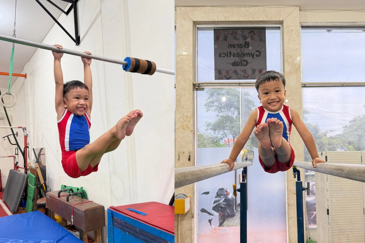 Kisah Partha, Balita 4 Tahun yang Sudah Disiplin Latihan Gymnastics