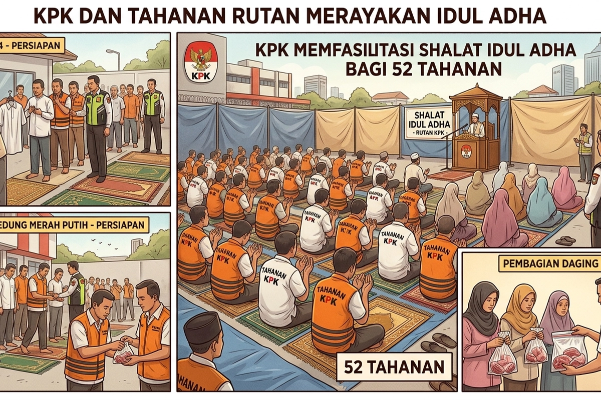 KPK Fasilitasi 52 Tahanan untuk Shalat Idul Adha dan Kunjungan Keluarga