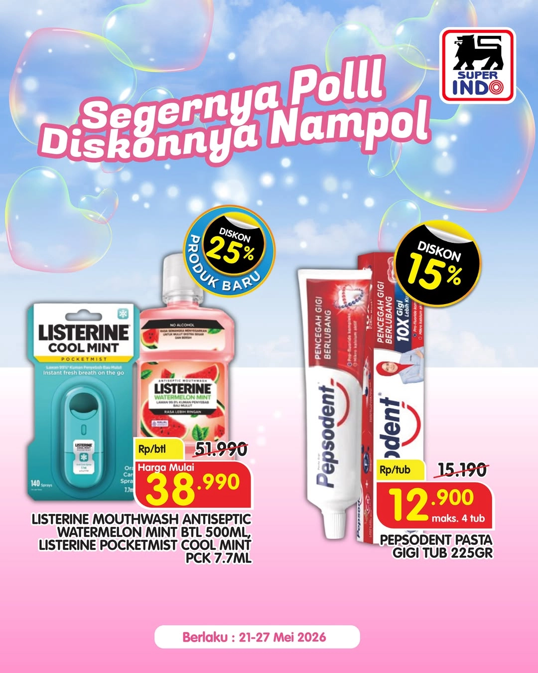 Promo Super Indo Hari Ini 21-27 Mei 2026, Diskon hingga 35 Persen untuk Produk Sehari-hari