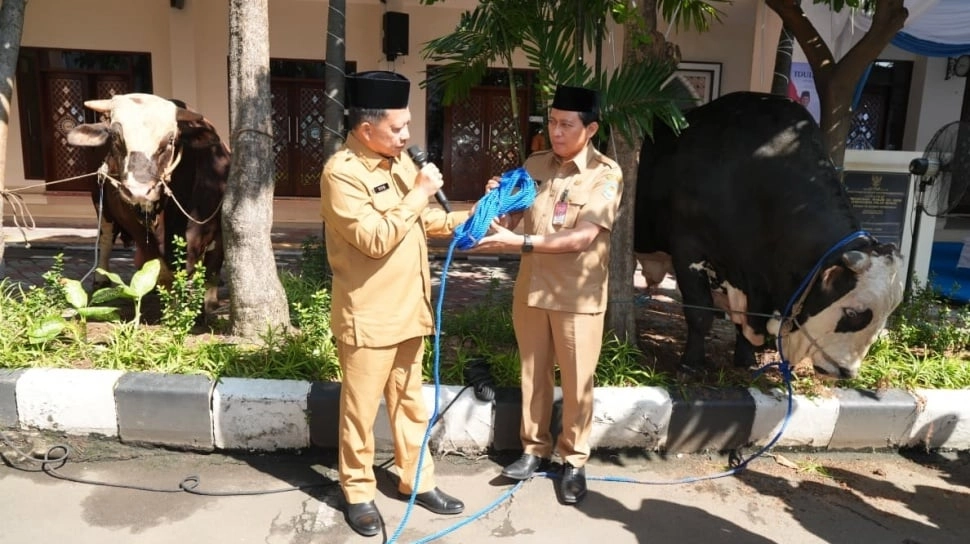 Mendagri Serahkan Hewan Kurban Kemendagri dan BNPP, Bentuk Kepedulian Sosial Kepada Masyarakat