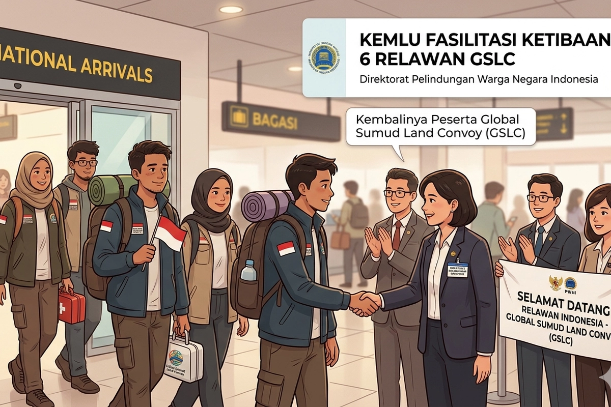Kemlu Fasilitasi Kedatangan 6 Orang Relawan Peserta GSLC