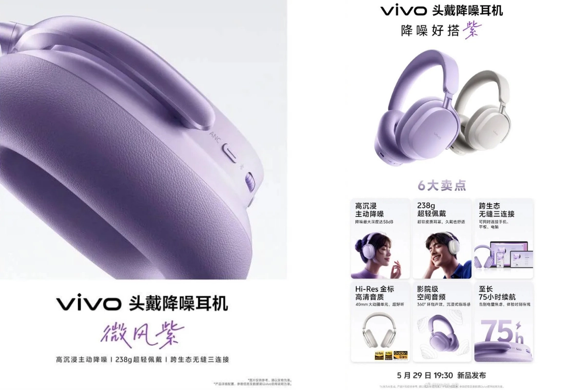 Headphone Vivo Debut, Bisa Terhubung ke 3 Perangkat Sekaligus