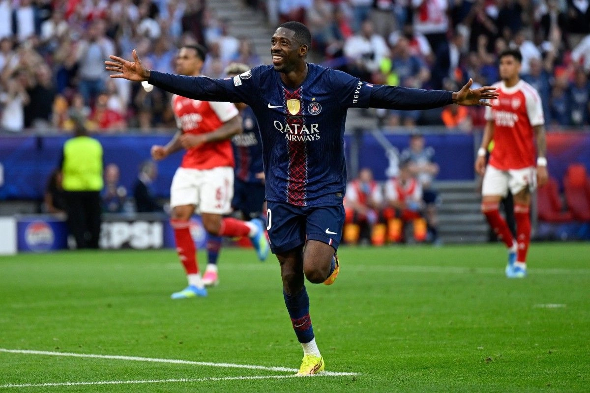 LIVE PSG Vs Arsenal 1-1, Dembele Samakan Skor dari Titik Putih!