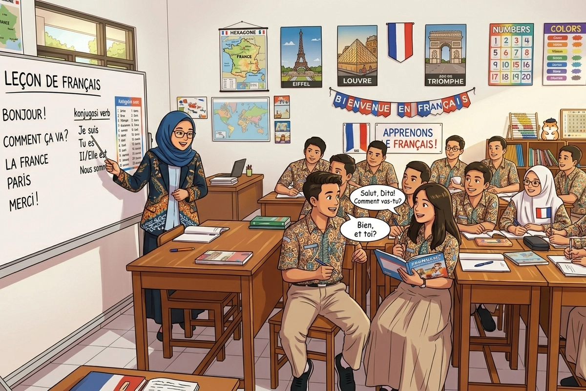 Di Balik Wacana Wajib Belajar Bahasa Perancis, Ada PR Besar Soal Guru dan Infrastruktur