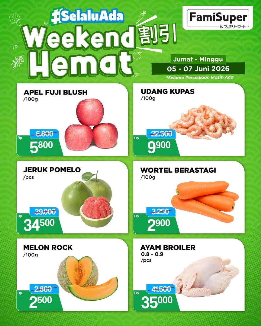 Promo FamilyMart Hari Ini 6 Juni 2026, Diskon hingga Rp 24.000