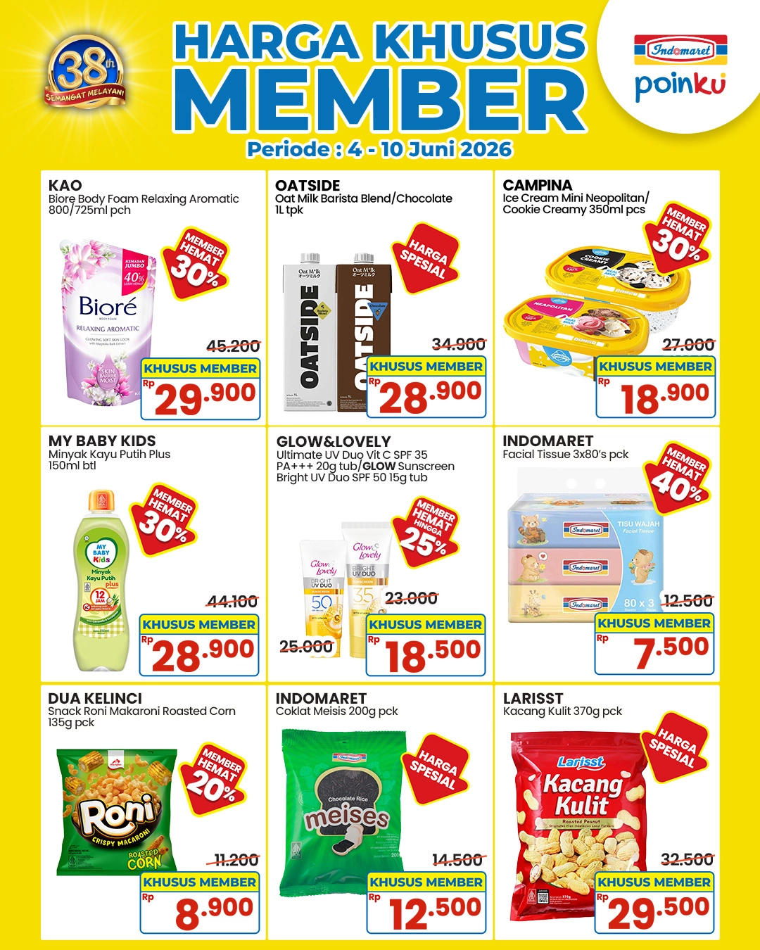 Promo Indomaret Hari Ini 9 Juni 2026, Diskon Harga Khusus Member